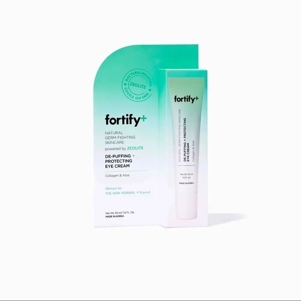 Fortify+ DE-PUFFING & PROTECTING EYE CREAM natural germ flighting skincare NEW